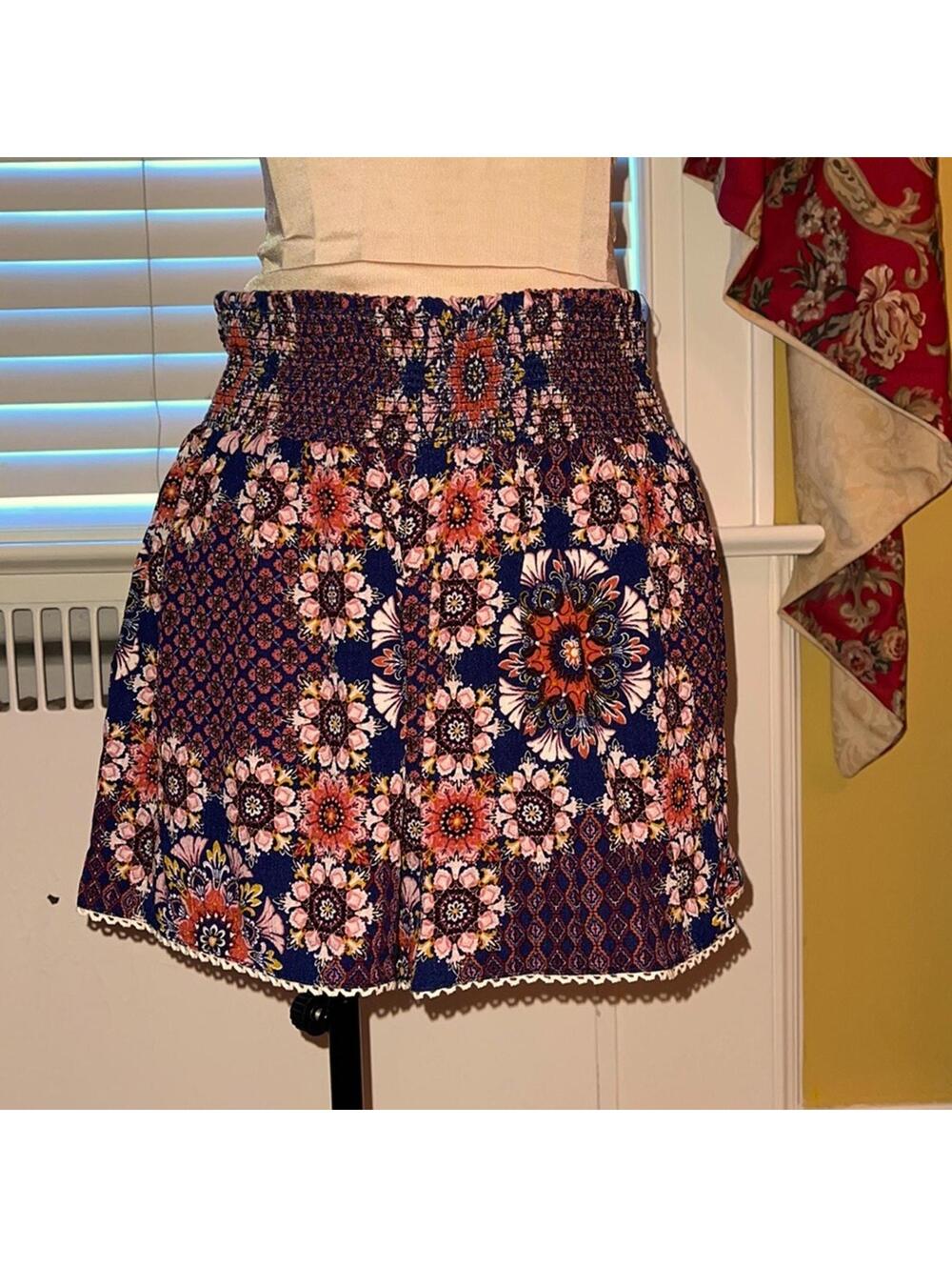 Juniper Blu boho patterned skort NWT M